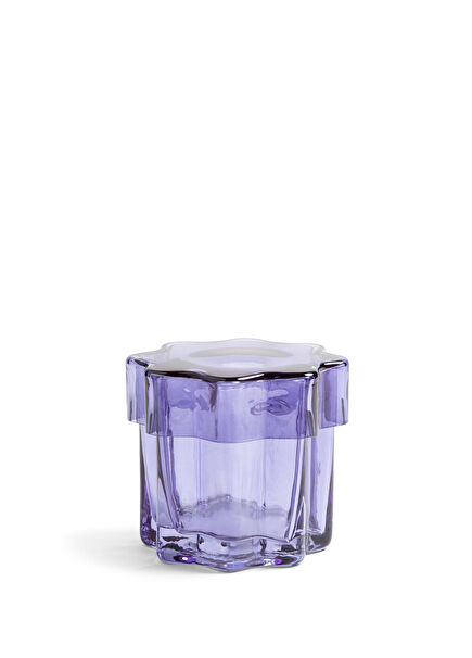 Astral Purple Glass Jar 14 cm