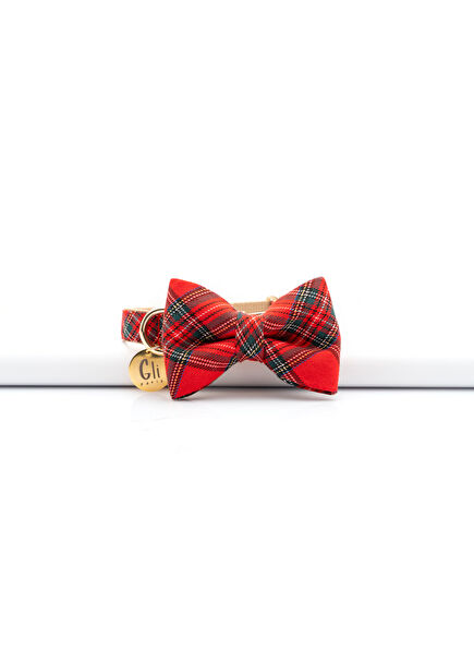 Red Bow Tie Dog Collar