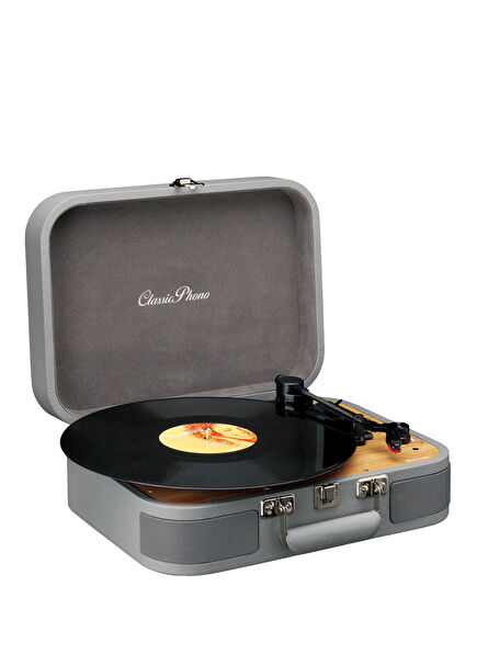 TT-114GY Gri Dahili Hoparlörlü Pikap-TT-114GY