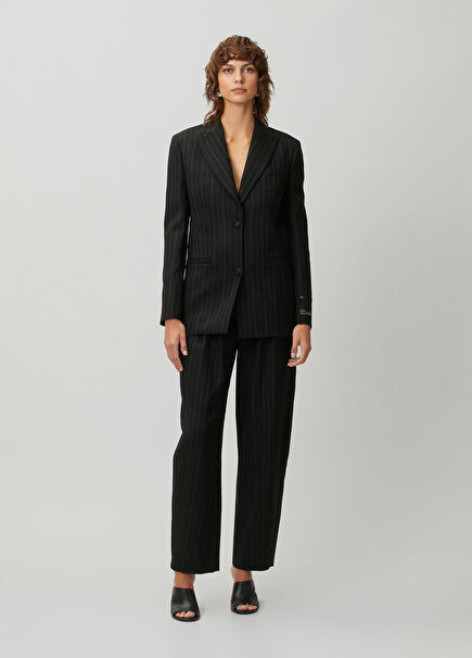 Black Wool Pants