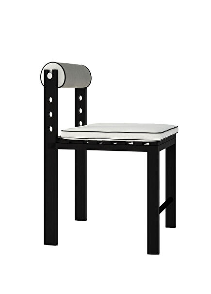 Milan Black Hornbeam Wooden Bar / Island Chair 45 x 65 cm