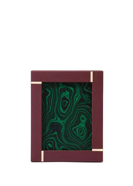 Mondrian Large Bordo Deri Çerçeve