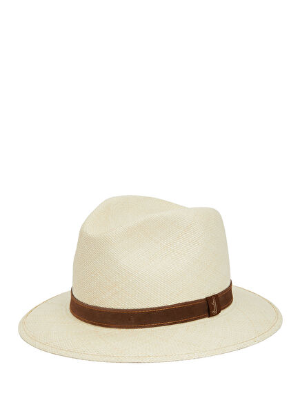 Beige Men's Straw Hat