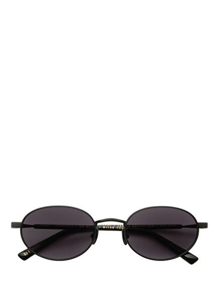 Jade Matte Black Metal Unisex Sunglasses