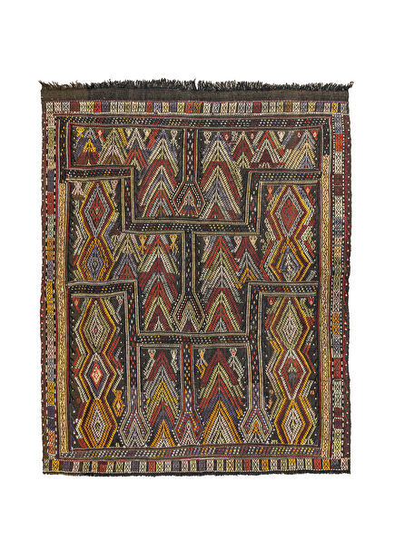 Ebren Geometric Hand Woven Rug 171x185 cm