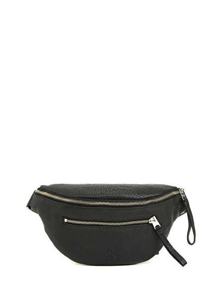 Siyah Erkek Deri Bel Çantası