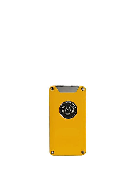 Rechargeable Yellow Cigar Lighter with 2 Puruz Flame Batteries