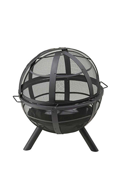 Black Fire Sphere Fire Pit