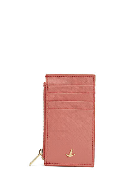 Pomegranate Flower Women's Leather Card Holder