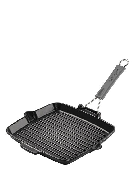La Cocotte Cast Iron Black Grill Pan 24x24 cm