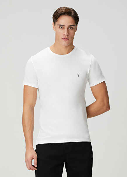 Slim Fit Tonic White Organic Cotton T-Shirt