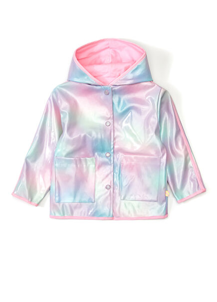 Multicolored Girls' Raincoat