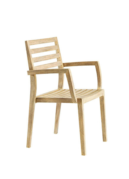 Stella Natural Teak Chair with Arms