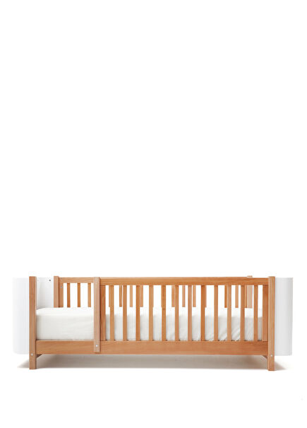 Odin Natural White Wooden Children's Room Montessori Bed 100 x 200 cm