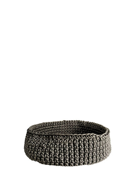 Classico Antrasit Örgü Dokulu Sepet