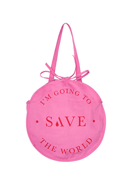 STW Pink Kanvas Unisex Omuz Çantası