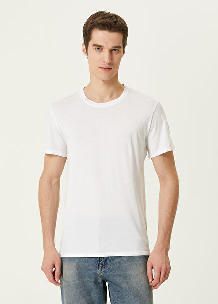 Decatur Beyaz Basic T-shirt