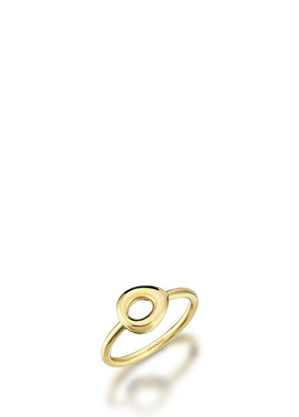 Mini Pebble Women's Gold Ring