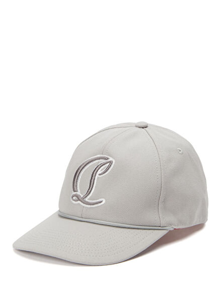 Mooncrest Gray Logo Embroidered Men's Hat