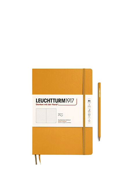 Composition Notebook Rising Sun B5 Notebook with Soft Cover Dotted Notepad