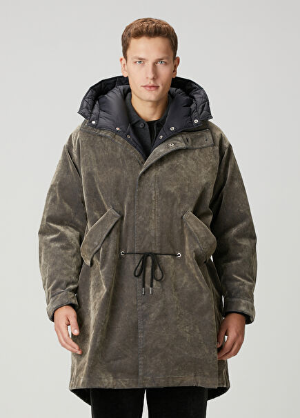 Khaki Hooded Parka