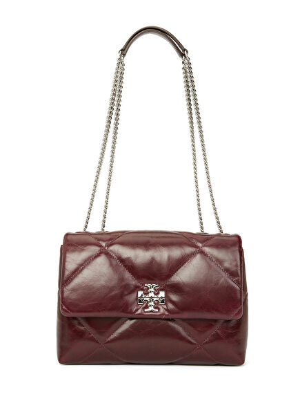 Kira Diamond Dark Burgundy Women's Leather Bag
