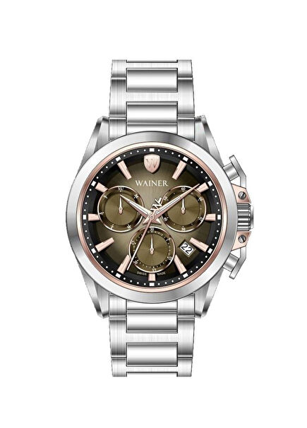 WA.16100-B Gri Çelik Erkek Kol Saati