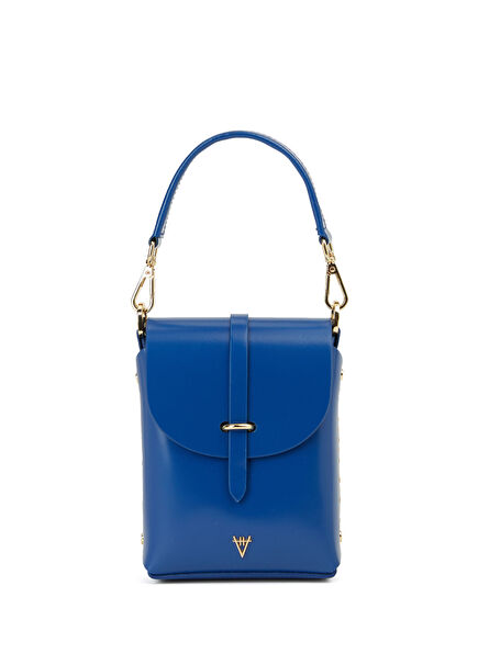 Astrum Navy Blue Women's Leather Bag