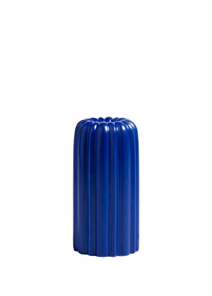 Dark Blue Curved Candle Holder
