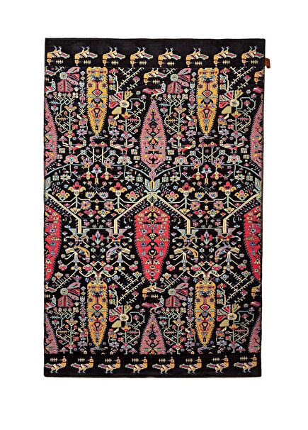 Gabbeh Black Carpet 135x210 cm