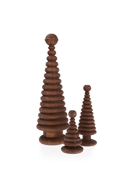 Cedar Decorative Wooden Christmas Tree Set