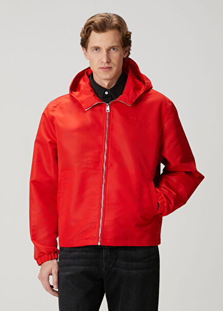 Red Hooded Raincoat