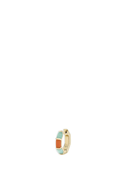 In Her Element Amazonite Coral Stone 14K Gold Women's Earrings
