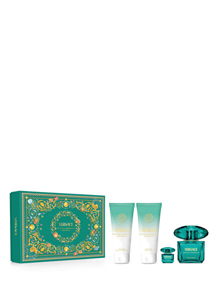 Crystal Emerald EDP 90 ml Perfume + Shower Gel 100 ml + Body Lotion 100 ml + Miniature Women's Perfume Set