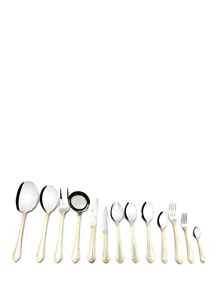 Bella Gold 90 Parça 12 Kişilik Çatal Bıçak Kaşık Seti