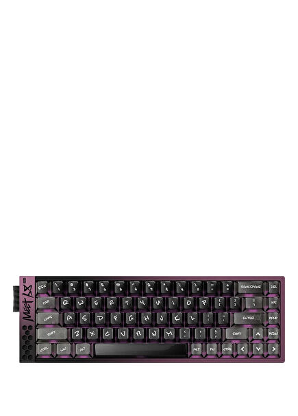 Meet68 Ultra Midnight Purple 65% Omega Magnetic Switch 8K Hz Hall Effect Hotswap RGB English Mechanical Gaming Keyboard