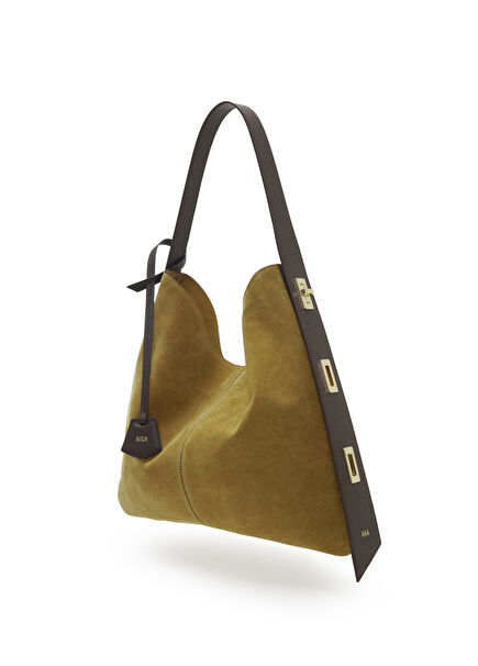 Vela Taba Suede Women's Maxi Shoulder Bag