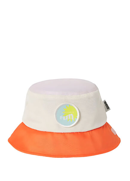 Vibe Orange Orange UV Protection Bucket Girl's Hat