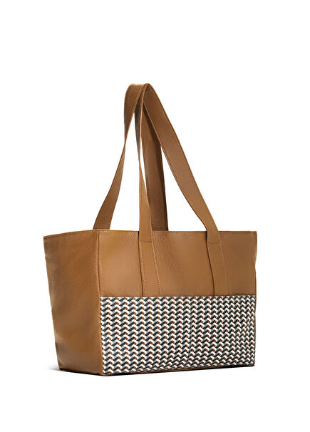 Brown Leather Dog Carrier Bag