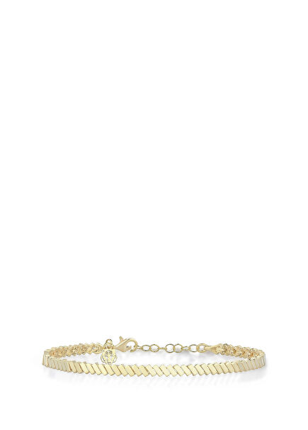 Tiger Charm Serial 14K Gold Plated 925Sterling Silver Men's Bracelet