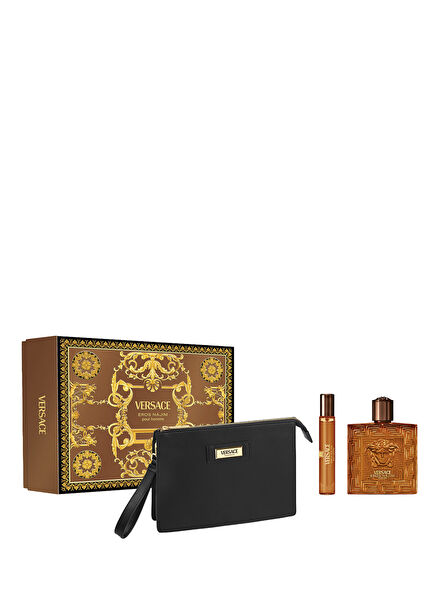 Eros Najim Parfum 100 ml Parfüm + Seyahat Boy 10 ml + Çanta Erkek Parfüm Seti 