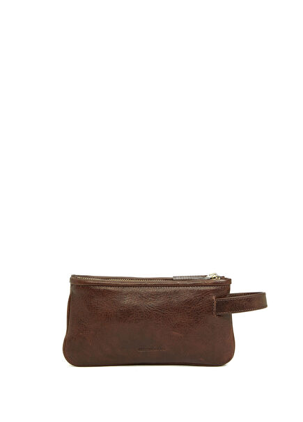 Brown Men's Leather Clutch