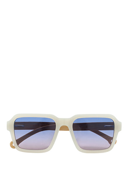 Ria Off-White Unisex Sunglasses