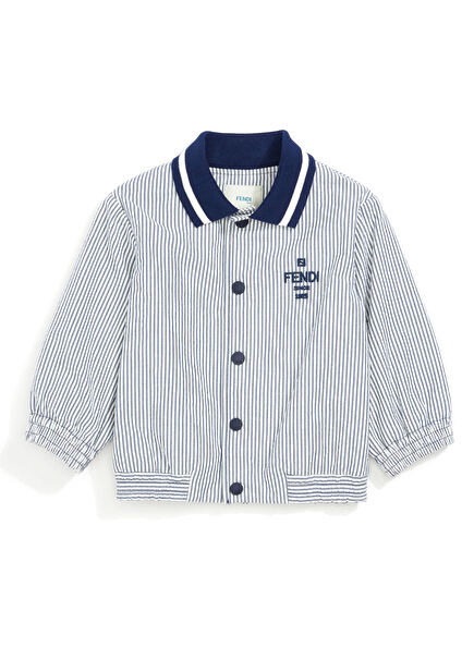 Navy Striped Baby Boy Jacket