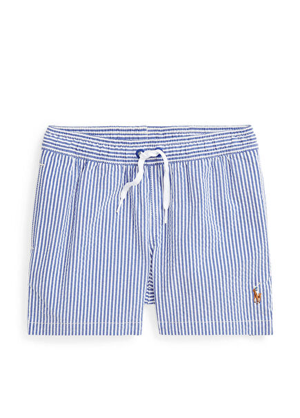 Blue Striped Children's Swimsuit