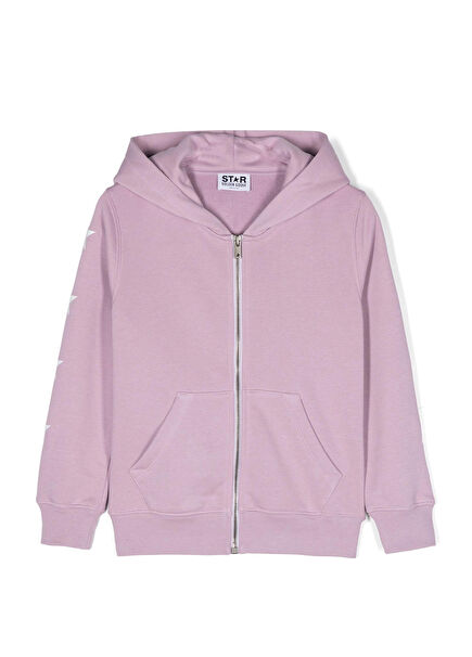 Lilac Hooded Girls Sweatshirt