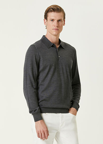 Füme Polo Yaka Yün Triko