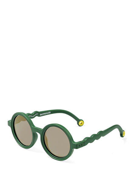 Cactus Green Classic Round Toddler 1 - 3 Yaş Unisex Çocuk Güneş Gözlüğü 