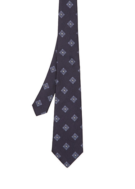Navy Blue Silk Tie