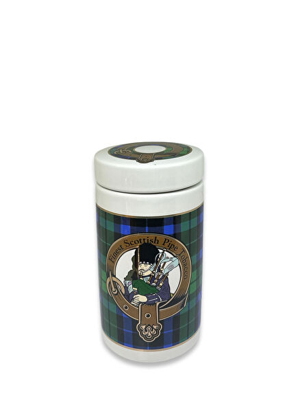 Finest Scotish Mavi El Yapımı Seramik Pipo Tütün Kavanozu